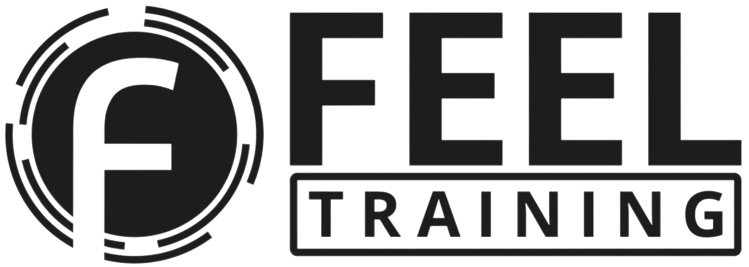black FEELtraining logo